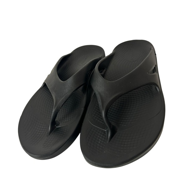 OOFOS Ooahh Sport Comfort Flip Flop Recovery Sandals Black Men’s size 11 main image 6